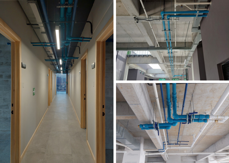 Nueva obra con las tuberías NIRON a la vista